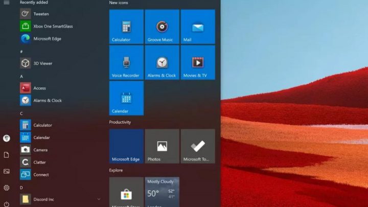 ícones Windows 10