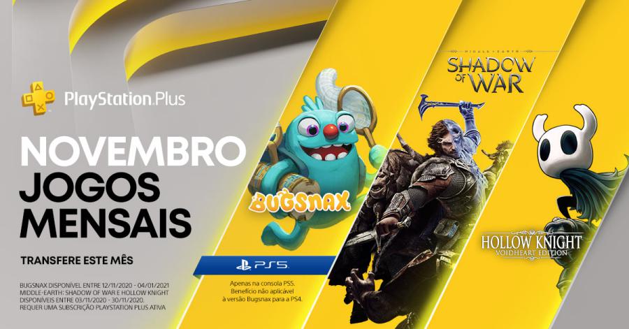 Revelados os jogos gratuitos do PlayStation Plus para Novembro (PS4 e PS5) Revelados os jogos gratuitos do PlayStation Plus para Novembro (PS4 e PS5)