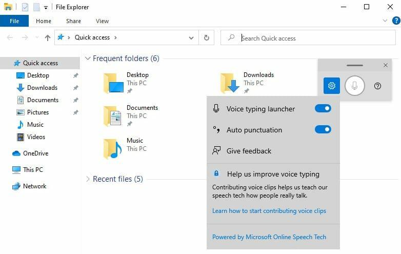 Voz Windows 10