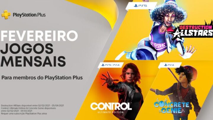PlayStation Plus Fevereiro 2021