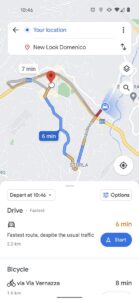 Google Maps transporte