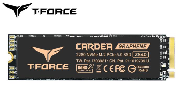 TEAMGROUP anuncia o T-FORCE CARDEA Z540: Um novo SSD M.2 PCIe 5.0 Gen5