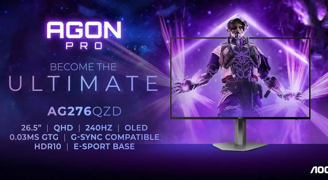 AGON by AOC tem novo monitor OLED de 27 polegadas com 240 Hz